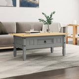 Coffee Table Mexican Pine Corona Range Grey 100x55x44 cm 282625