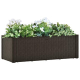 Garden Raised Bed with Self Watering System Mocha 100x43x33 cm 313960