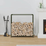 Firewood Rack Olive Green 90x28x90 cm Cold-rolled steel 864218