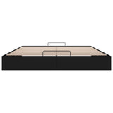 Ottoman Bed Frame Black King Size Faux Leather 3403066