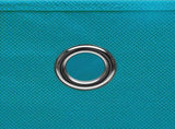 Storage Box Set of 10 Baby Blue Non-Woven Fabric 325233