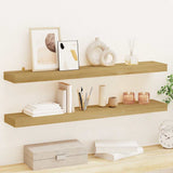 Wall Shelves 2 pcs 90x15x4 cm Solid Wood Teak 340756