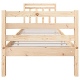 Bed Frame without Mattress Small Single Solid Wood 3100614