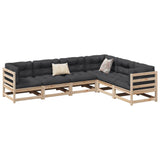6 Piece Garden Sofa Set Solid Wood Pine 3299452
