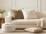 Cushion Cover 6 pcs HEERLEN Cream 60 x 60 cm Chenille Fabric 912662