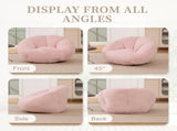 GOMYWAY Bean Bag Chair, Shell-Shaped Bean Bag Couch for Adults, Giant Bean Sofa with High-Rebound W2678P385466