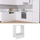 Oven Cabinet Lyon White 60x46x81.5 cm Engineered Wood 802497
