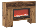 Electric Fireplace Old Wood 100 x 24.5 x 90 cm Engineered wood 8020766