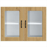 Kitchen Wall Cabinet with Glass Door Lucca Artisan Oak Engineered Wood 853856