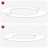 suitable for Flat Tree Rings 5 pcs Olive green 40 / 70 cm Steel 873683