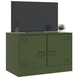 TV Cabinet Olive Green 67x39x44 cm Steel 841639
