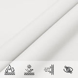 Sunshade Sail Oxford Fabric Rectangular 5x8 m White 135276