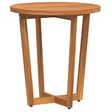 ZNTS Garden Side Table Round Ø55x60 cm Solid Wood Acacia 4108132
