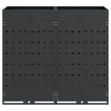 Wheelie Bin Storage for 2 Bins Anthracite 136 x 77.5 x 121.5 cm 3394743