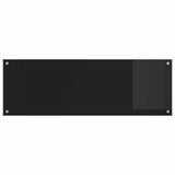 Kitchen Backsplash Black 120 x 40 cm Tempered Glass 42001301