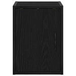 ZNTS Garage Wall Cabinets 2 pcs Black Engineered Wood 860610