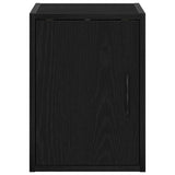 ZNTS Garage Wall Cabinets 2 pcs Black Engineered Wood 860610