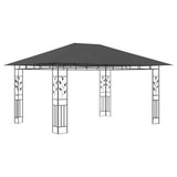 Gazebo with Mosquito Net 4x3x2.73 m Anthracite 180 g/m 47973