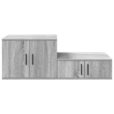 Storage Cabinet 2 pcs Grey Sonoma 127 x 41 x 40 cm 866656