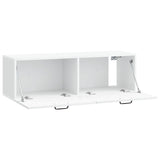 Wall-Mounted TV Cabinet White 98 x 31 x 30 cm Engineered Wood 899065