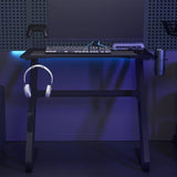 Gaming Desk with ZZ Shape Legs Black 90x60x75 cm 325410