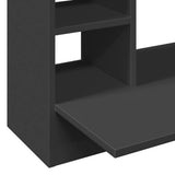 Wall-Mounted Desk Black 105x48x75 cm Engineered Wood 847969