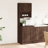 Kitchen Cabinet Brown Oak 60x50x180 cm Engineered Wood 3276643
