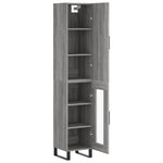 Highboard Grey Sonoma 34.5x34x180 cm Engineered Wood 3199071