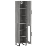 Highboard Grey Sonoma 34.5x34x180 cm Engineered Wood 3199071