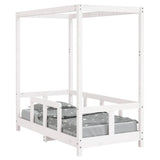 Kids Bed Frame White 70x140 cm Solid Wood Pine 834511