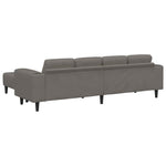 Fabric Sofa with Cushion Light Grey Corduroy fabric 3335131