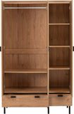 ZNTS Leon 3 Door 2 Drawer Wardrobe 100-101-200