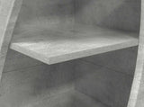 Corner Cabinet 32x32x140cm Engineered Wood Concrete Grey 889878