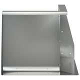 Retaining Wall 50 x 50 x 40 cm Galvanised Steel Silver 8015181