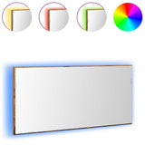 Mirror Old wood 80 x 37 cm Glass and Engineered Wood 863306