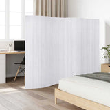 Room Divider Bamboo White Width 250 cm Height 165 cm 241670