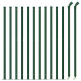 Chain Link Fence with Flange Green 1,1x25 m 153946