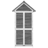Garden Tool Shed Grey 89x52,5x175 cm Solid Wood Pine 172244