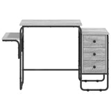 Desk with Storage Grey Sonoma 120 x 50 x 75 cm 8007999