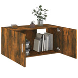 Wall Mounted Cabinet Smoked Oak 80x39x40 cm Engineered Wood 815513