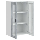 Wall Glass Cabinet PORTO Grey Sonoma 60 x 31 x 100 cm 885531