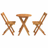 Garden Dining Set 3 pcs Oil Natural Solid Acacia Wood 4105500