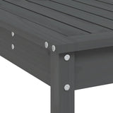 7 Piece Garden Bar Set Grey Solid Wood Pine 3157813