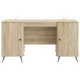 Desk with Shelf Sonoma Oak 142.5 x 50 x 75 cm Engineered Wood 3414632