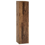 Corner Shelf 4-Tier 31.5 x 31 x 130 cm Engineered Wood Old Wood 8016308