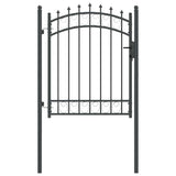 Fence Gate with Spikes EMMEN 150 x 100 cm Powder-coated steel 42008989