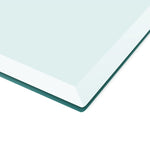 Table Top Tempered Glass Rectangular 1200x650 mm 243634