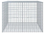 Gabion Basket with Cover 150x100x100 cm Galvanised Iron 3295191