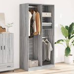 Wardrobe Grey Sonoma 100x50x200 cm Engineered Wood 3307770