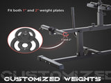 Seated Leg Extension Machine, Adjustable Leg Raise Machine and Curl Machine with Plate Loaded for T3398P548117